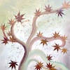 Autunno 4 - Acrilico e foglie su tela con cornice - 70cm x 50cm - Anno 2012
		